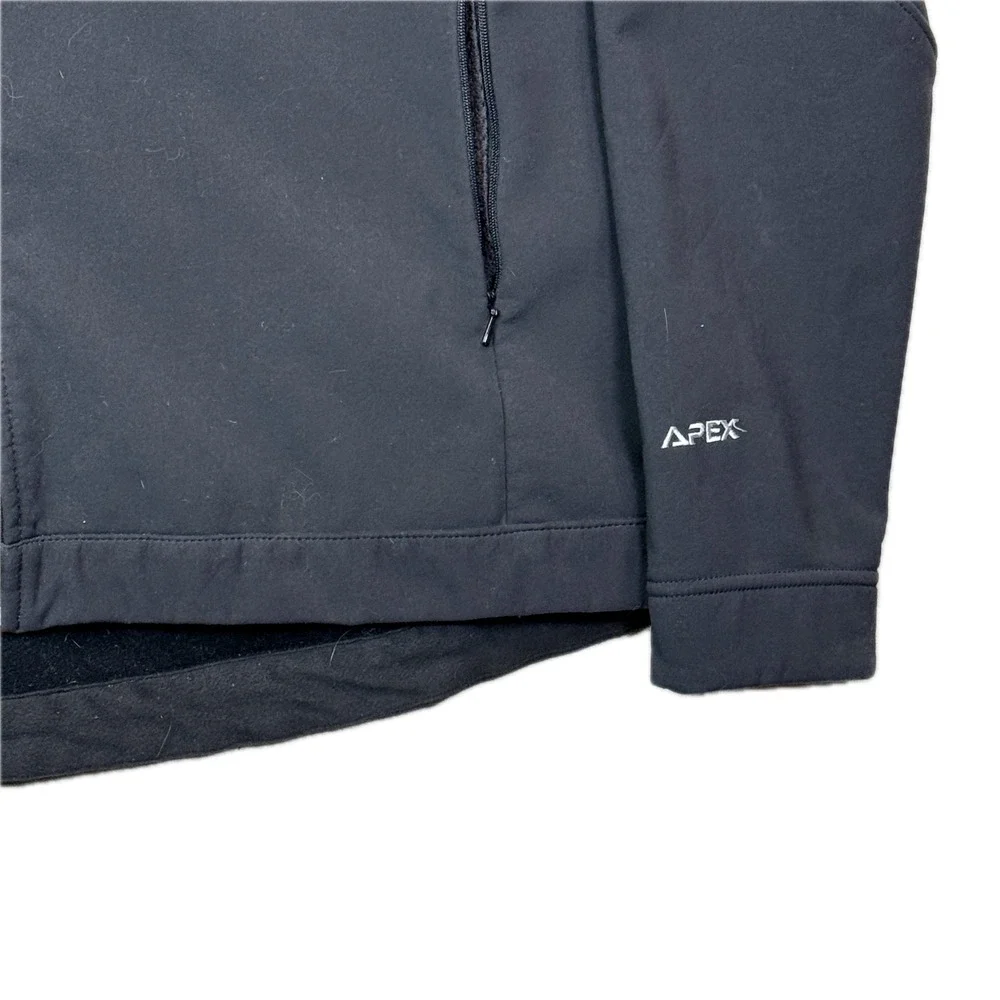 The North Face Apex Bionic Softshell Jacket Mens Black Zip Windproof‎ Coat XL